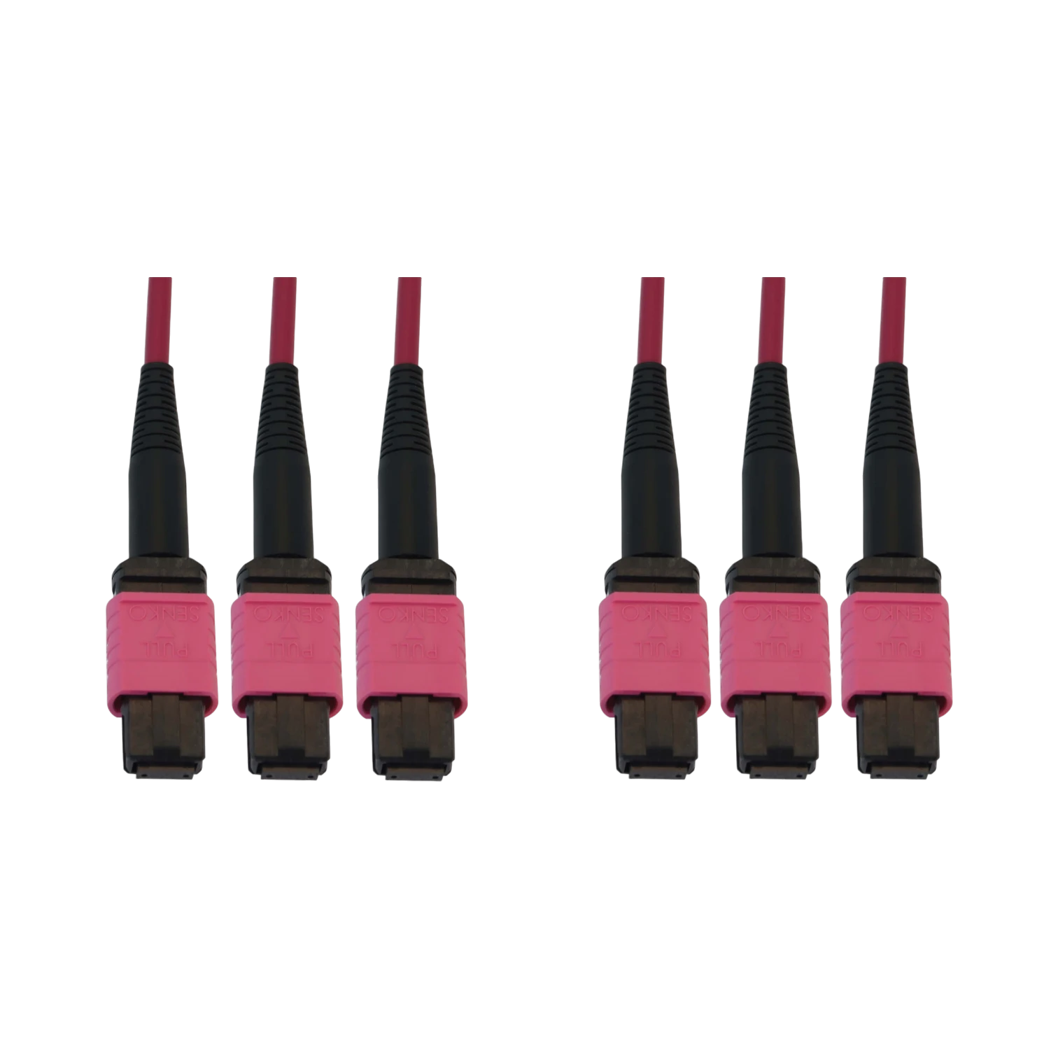 Tripp Lite 40/100/400G Multimode 50/125 OM4 Fiber Optic Cable (3x8F MTP/MPO-PC F/F), LSZH, Magenta, 23m (75.5 ft.) — Being Shipped