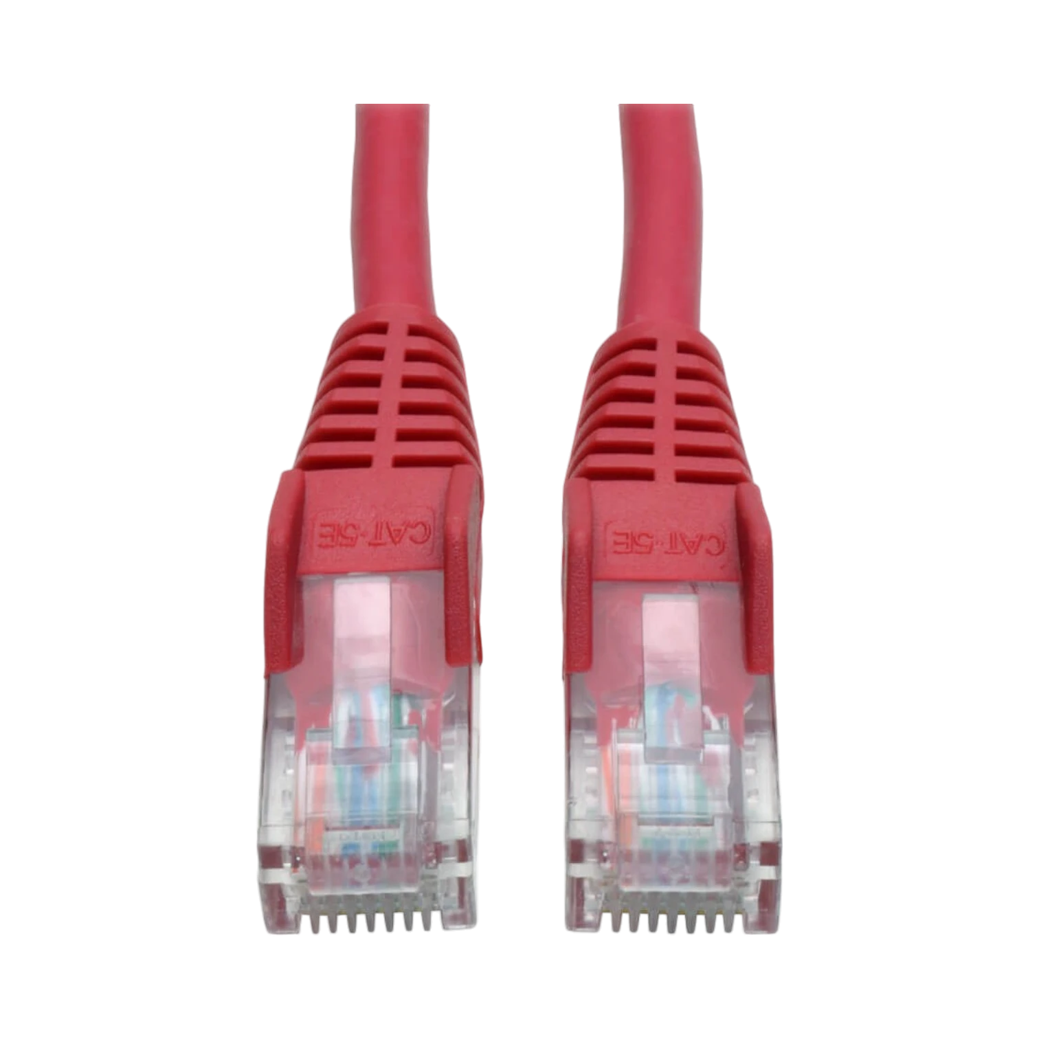 Tripp Lite Cat5e 350 MHz Snagless Molded (UTP) Ethernet Cable (RJ45 M/M), PoE, Red, 5 ft. (1.52 m) — Being Shipped