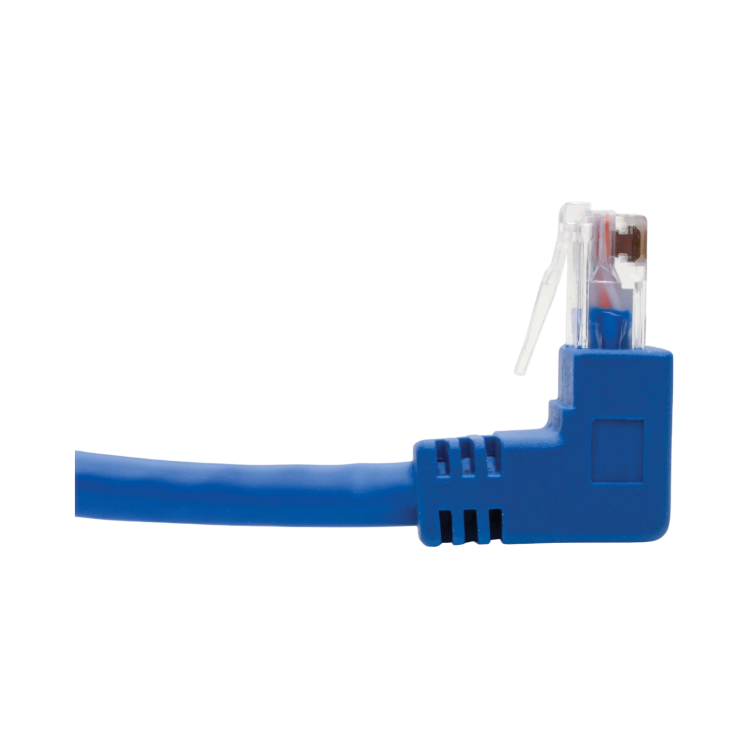 Tripp Lite  Up/Down-Angle Cat6 Gigabit Molded UTP Ethernet Cable (RJ45 Up-Angle M to RJ45 Down-Angle M), Blue, 1 ft. (0.31 m) — Being Shipped