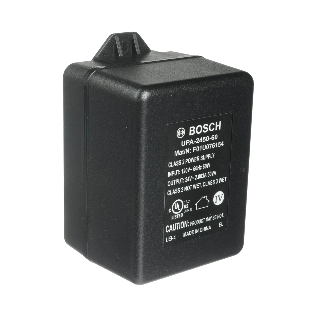 Bosch UPA-2450-60 24 VAC Power Supply (50 VA, 60Hz) — Being Shipped