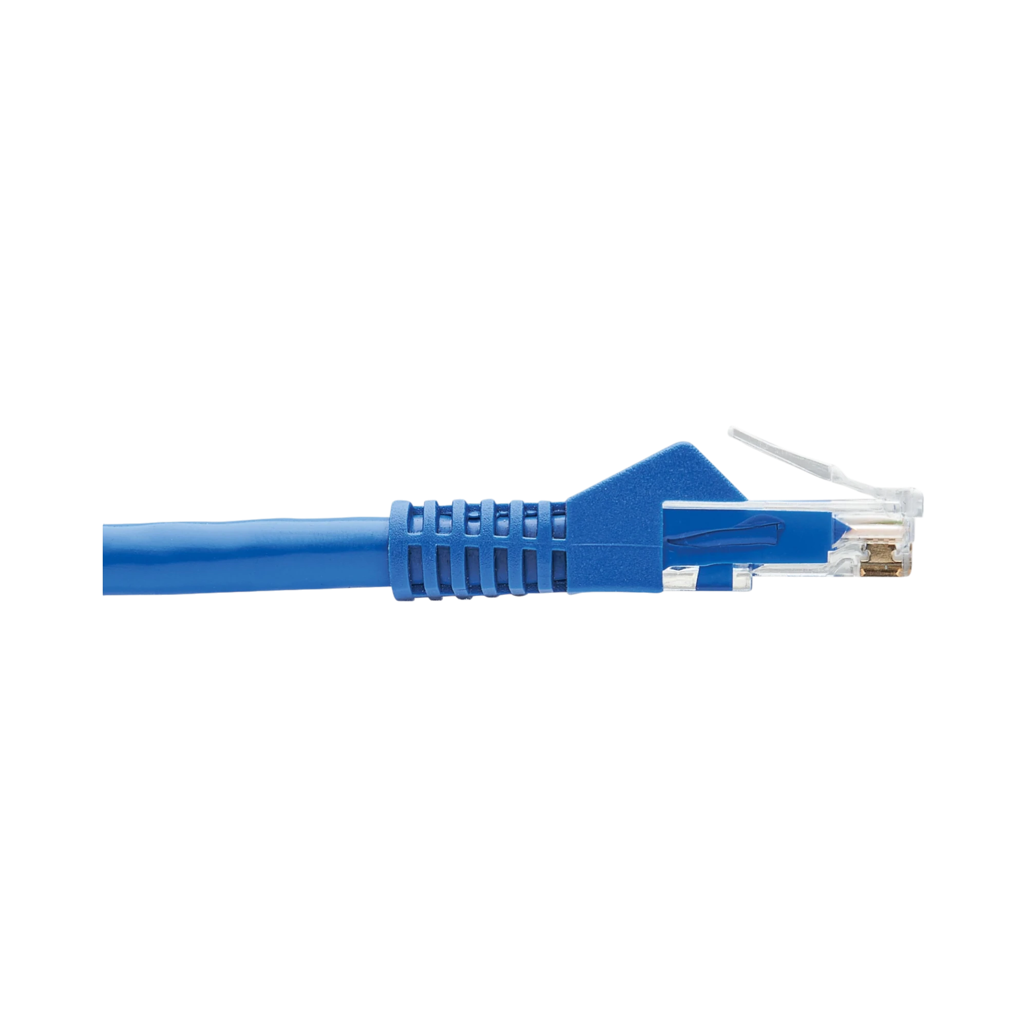 Tripp Lite Cat6a Keystone Jack Cable Assembly, Shielded, PoE+, RJ45 M/F, 18-in. (45.72 cm), Blue, TAA — Being Shipped