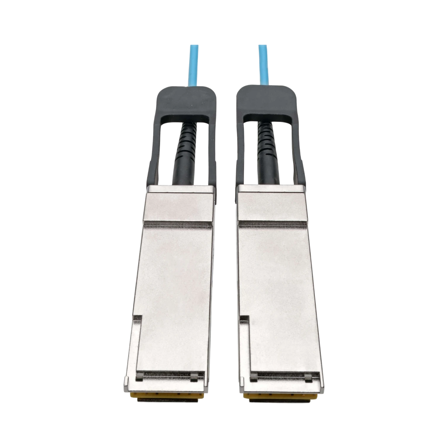 Tripp Lite QSFP+ to QSFP+ Active Optical Cable - 40Gb, AOC, M/M, Aqua, 15 m (49.2 ft.) — Being Shipped