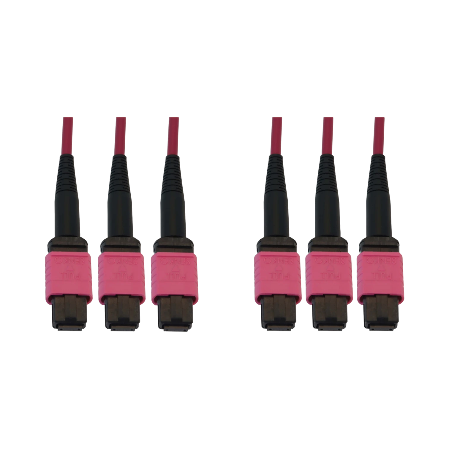 Tripp Lite 40/100/400G Multimode 50/125 OM4 Fiber Optic Cable (3x8F MTP/MPO-PC F/F), LSZH, Magenta, 30 m (98.4 ft.) — Being Shipped