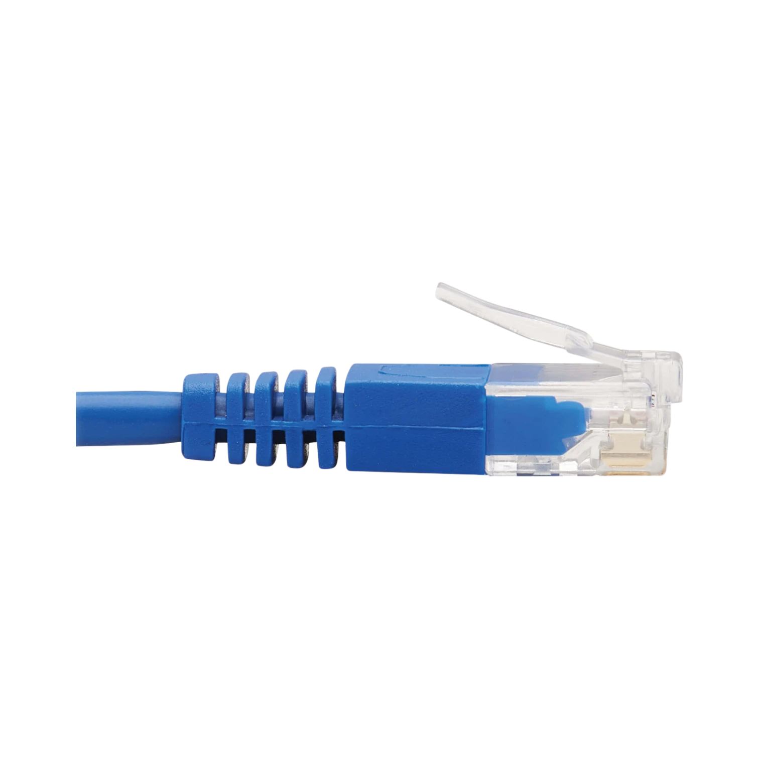 Tripp Lite Right-Angle Cat6 Gigabit Molded Slim UTP Ethernet Cable (RJ45 Right-Angle M to RJ45 M), Blue, 7 ft. (2.13 m) — Being Shipped