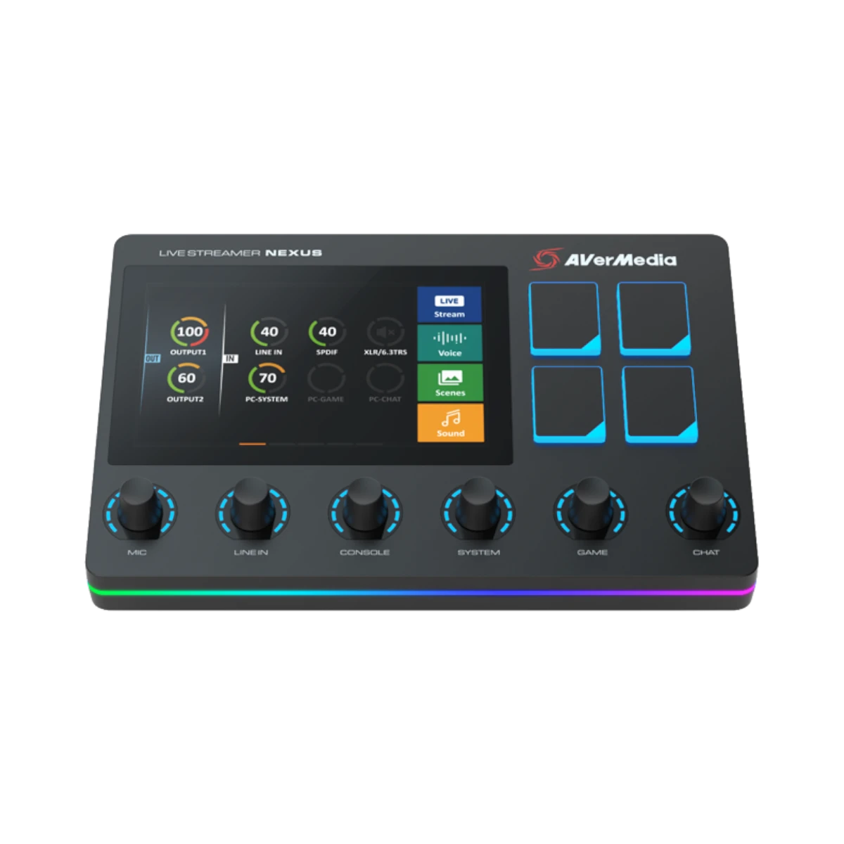 AVerMedia AX310 Live Streamer Creator's Control Center Regular Track Audio Mixer — Being Shipped