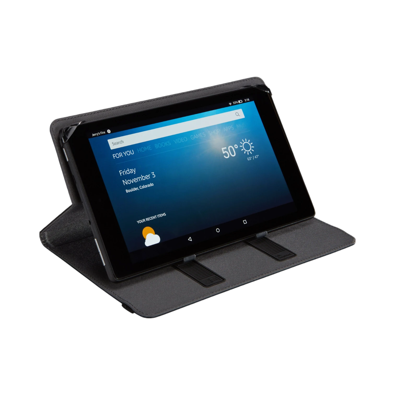 Case Logic 3203705 Surefit Blue Polyester Folio Case for 8" Tablets — Being Shipped