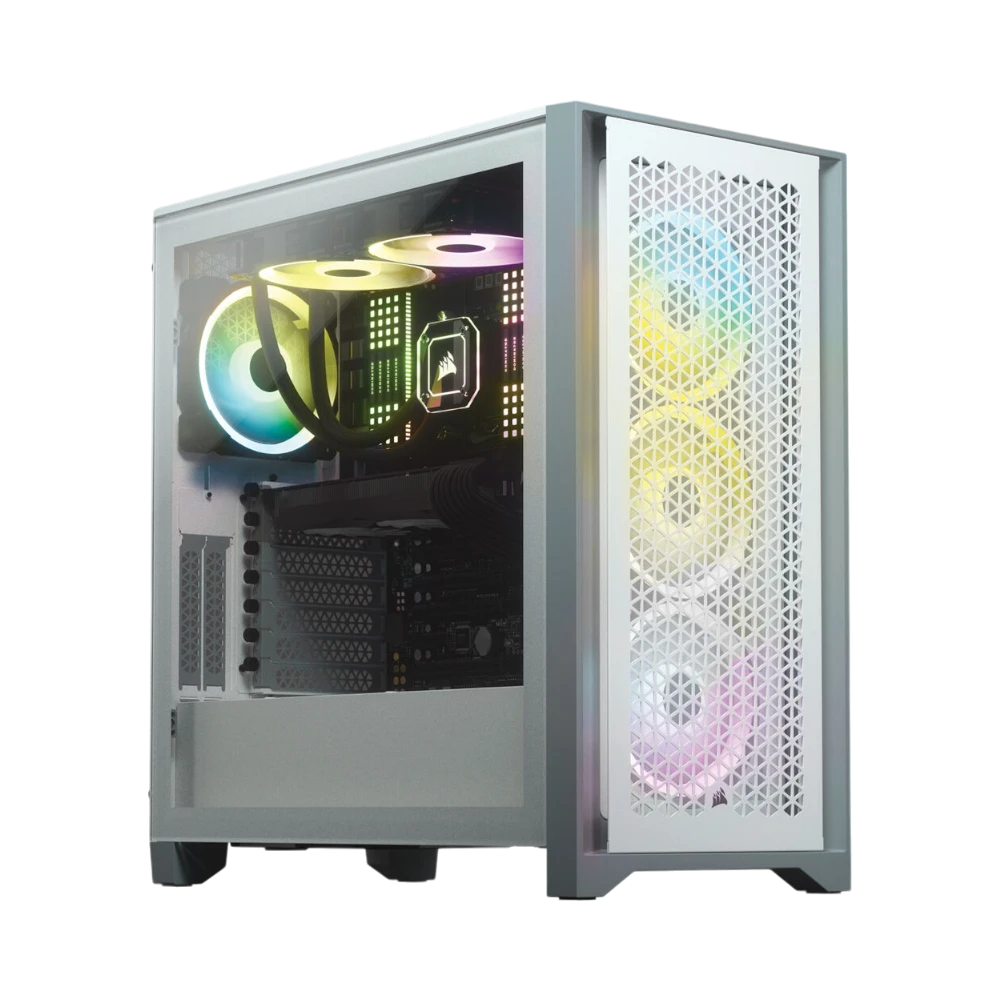 CORSAIR 4000D AIRFLOW Tempered Glass Mid-Tower ATX Desktop Case (White) — Being Shipped