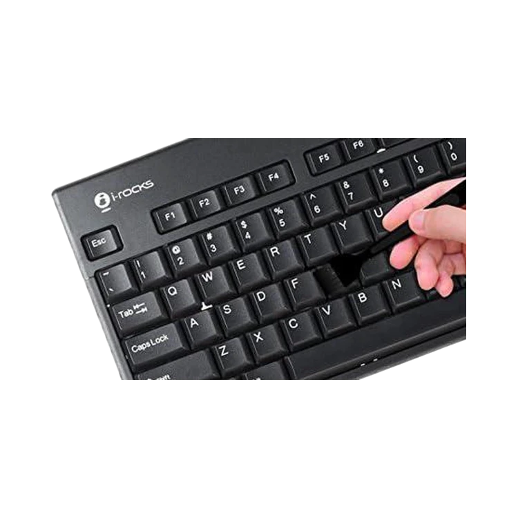 I-Rocks Washable 104 Key Keyboard (Black) — Being Shipped