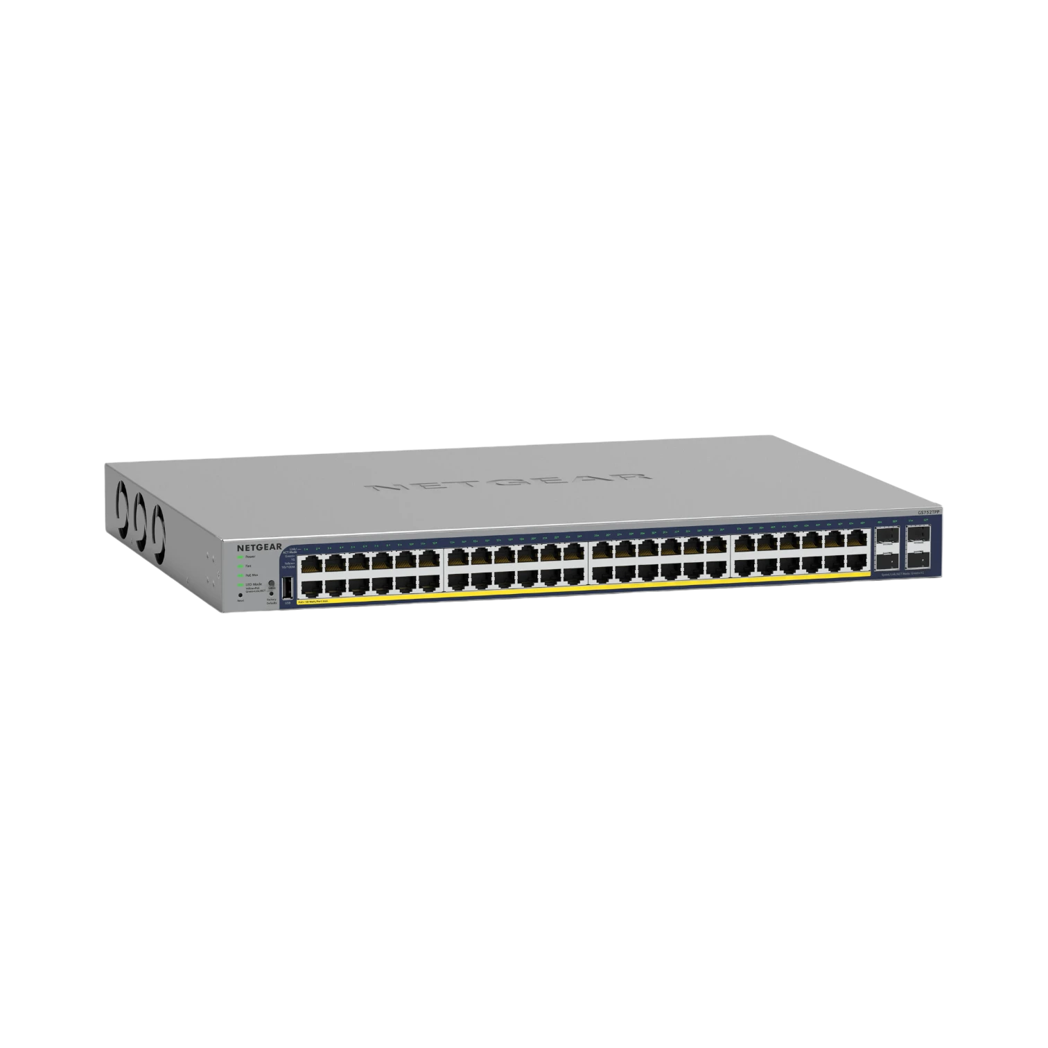 Netgear GS752TPv3 48-Port PoE+ Compliant Gigabit Managed Network Switch (380W) — Being Shipped