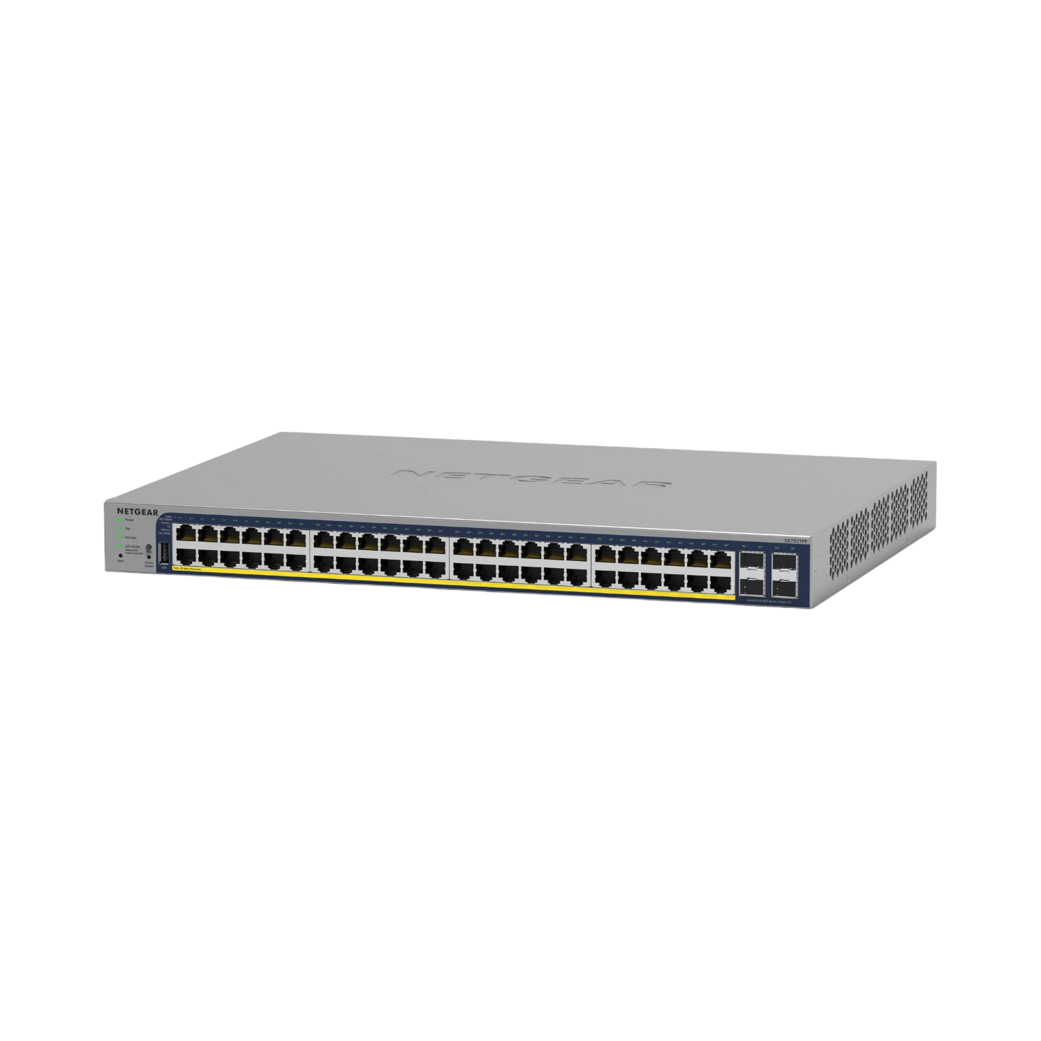 Netgear GS752TPv3 48-Port PoE+ Compliant Gigabit Managed Network Switch (380W) — Being Shipped