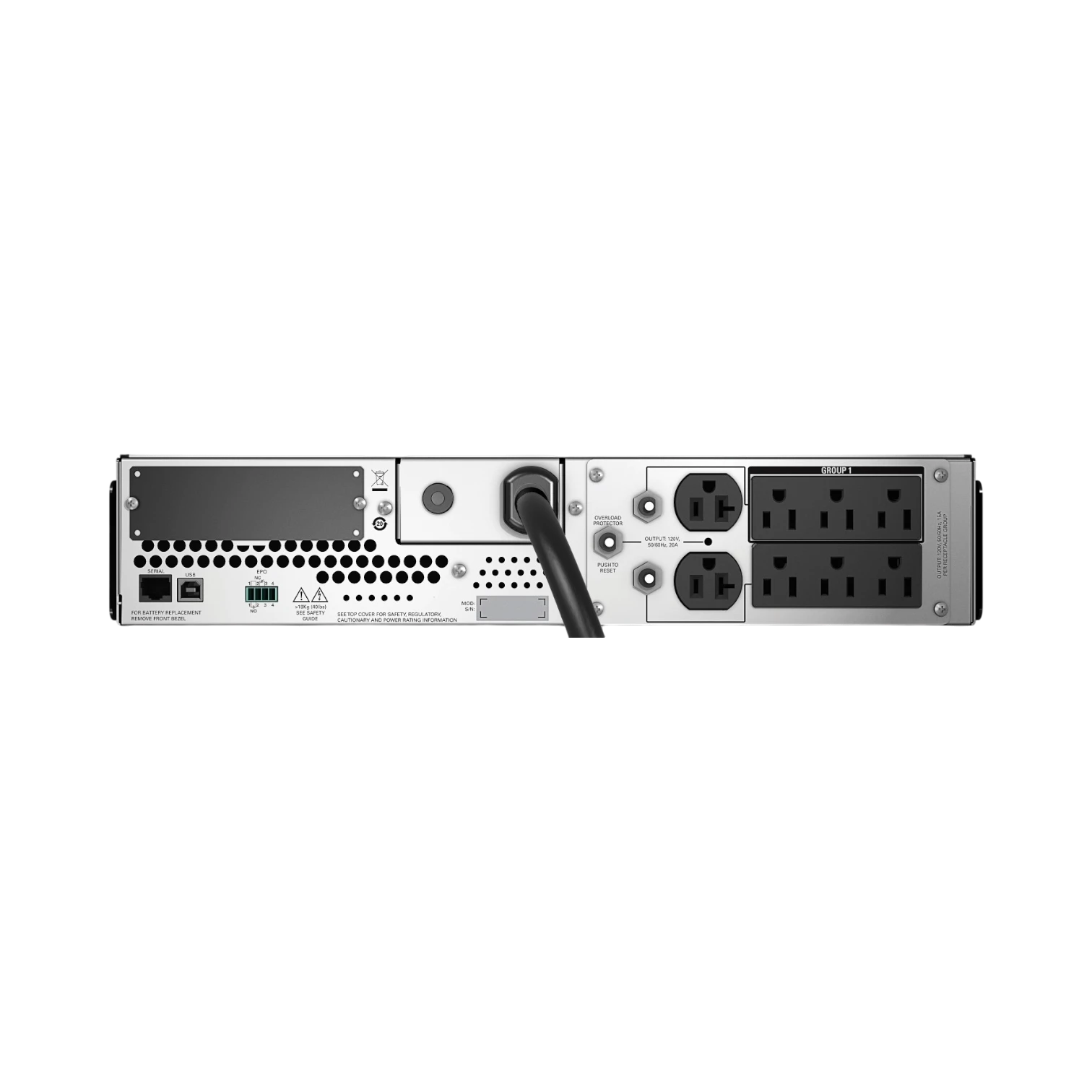 APC Smart-UPS, Line Interactive, 2200VA, Rackmount 2U, 120V, 6x NEMA 5-15R+2x NEMA 5-20R outlets, SmartSlot, AVR, LCD, TAA — Being Shipped