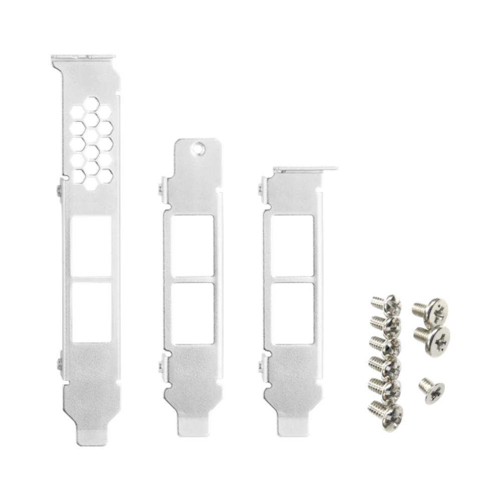 QNAP Full-Height, Low-Profile, and Flat Brackets For Dual-Port RJ45 NIC — Being Shipped