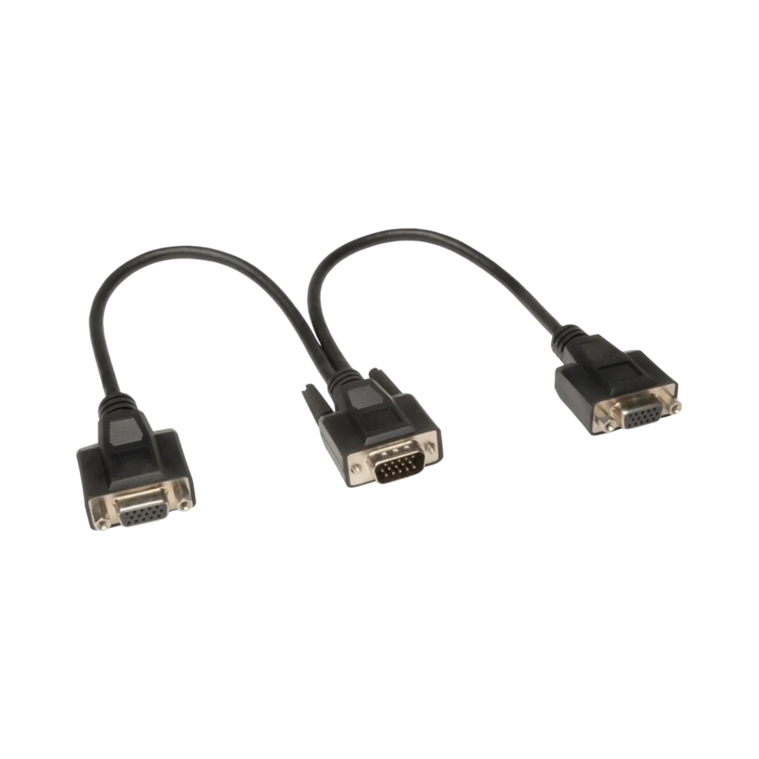 Tripp Lite VGA Monitor Y Splitter Cable, High Resolution (HD15 M to 2x HD15 F), 1 ft. (0.31 m) — Being Shipped