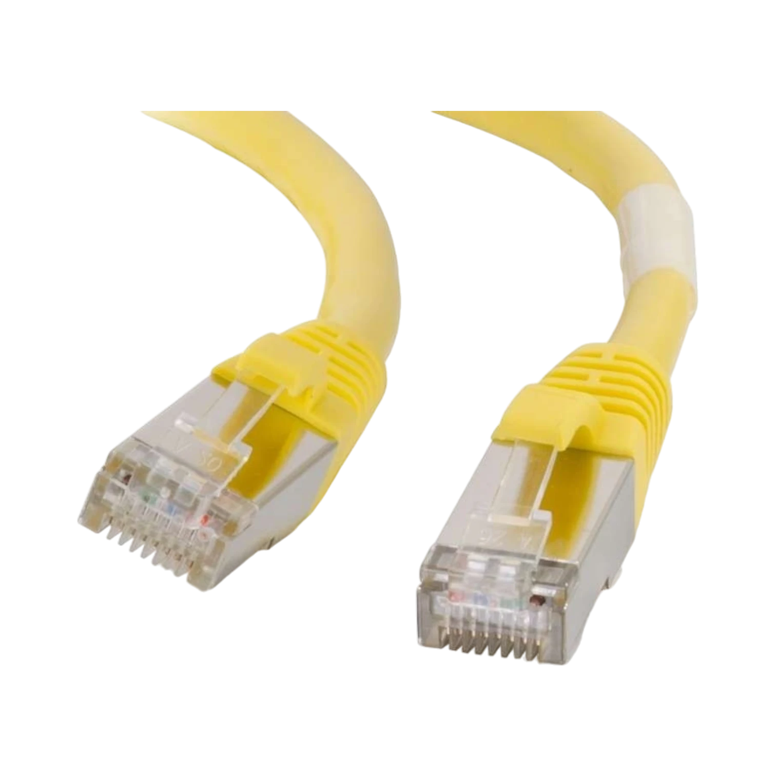 C2G2ft (0.6m) Cat6 Snagless Shielded (STP) Ethernet Network Patch Cable, Yellow — Being Shipped