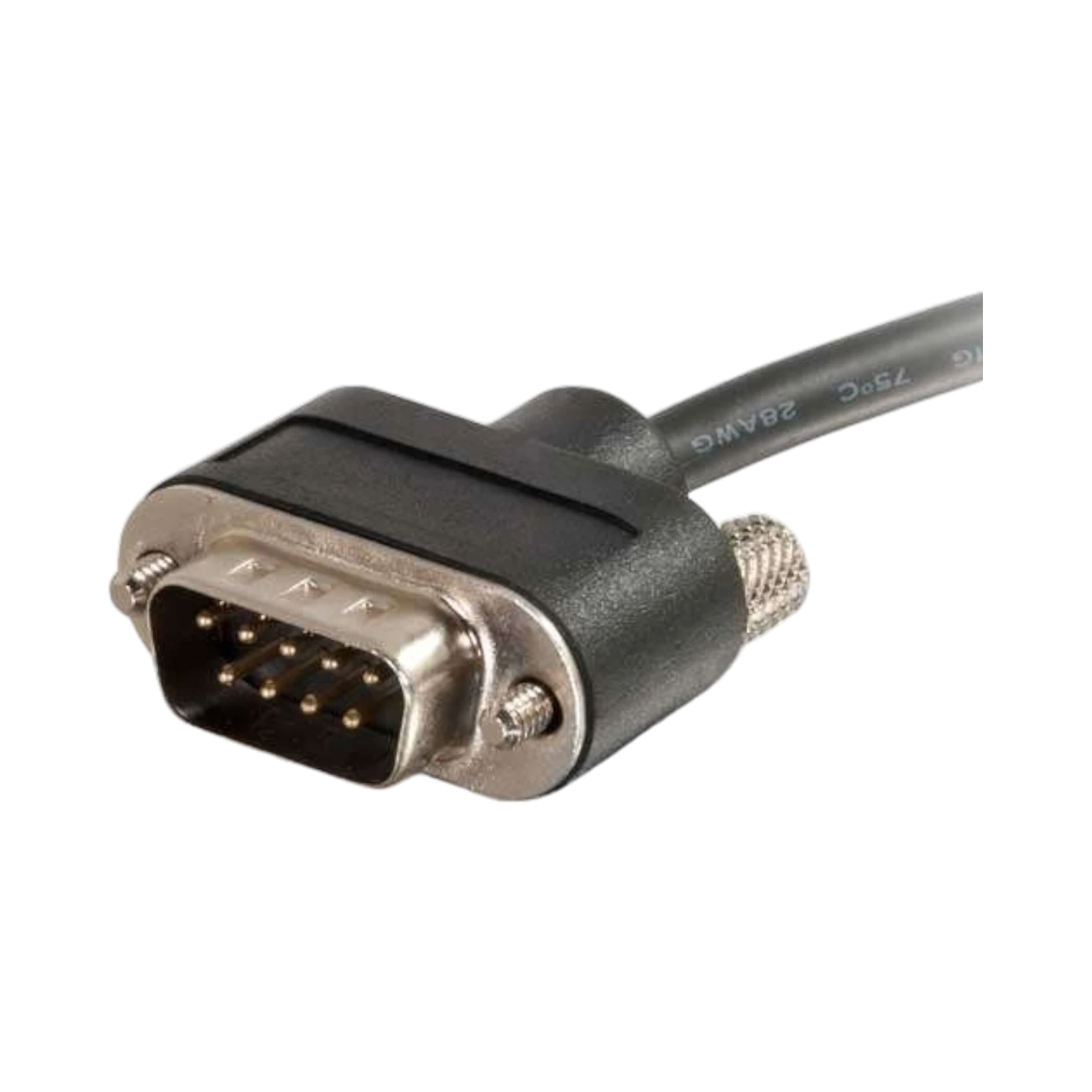 C2G 10ft (3m) Serial RS232 DB9 Cable with Low Profile Connectors M/F, In-Wall CMG-Rated — Being Shipped