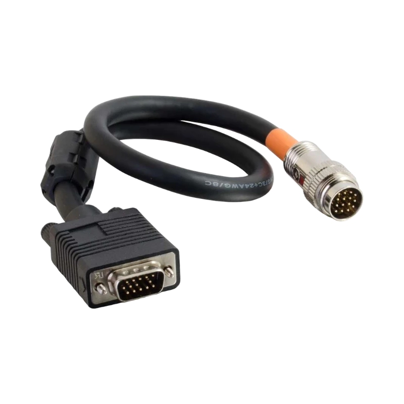 C2G 1.5ft (0.46m) RapidRun VGA (HD15) Flying Lead — Being Shipped