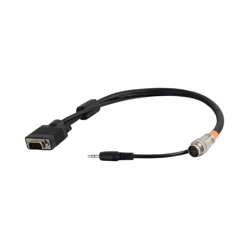 C2G 1.5ft (0.46m) RapidRun VGA (HD15) + 3.5mm Flying Lead — Being Shipped