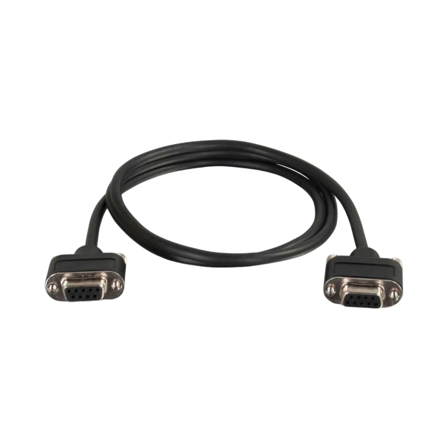 C2G 35ft (10.7m) Serial RS232 DB9 Null Modem Cable with Low Profile Connectors F/F, In-Wall CMG-Rated — Being Shipped