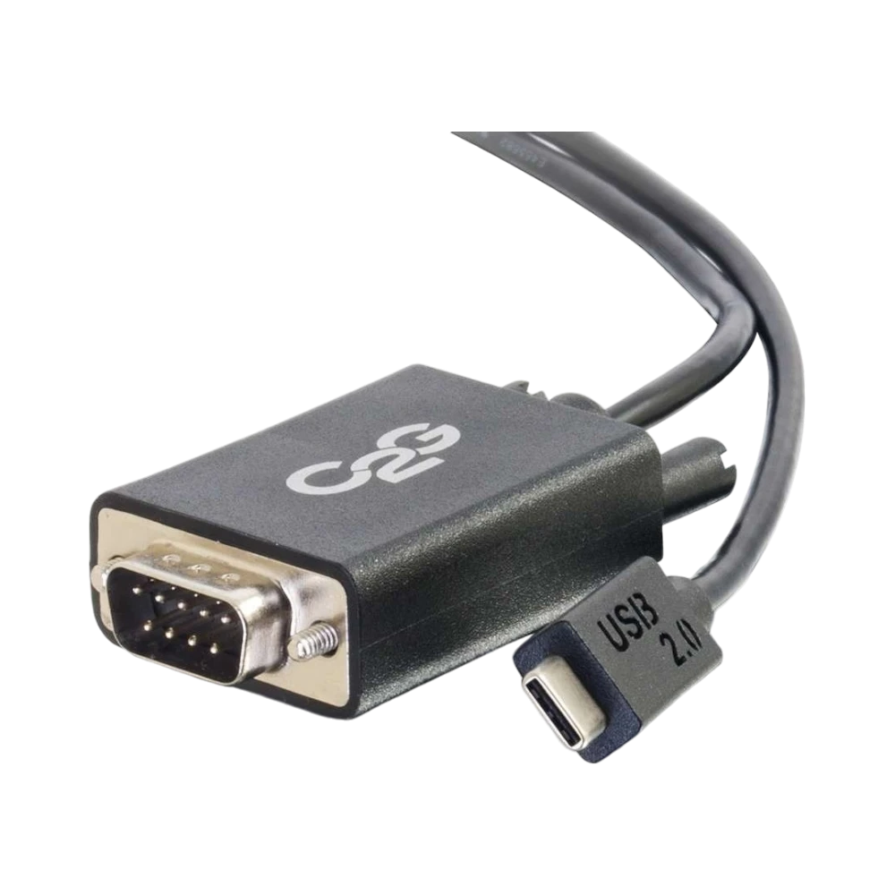 C2G 3ft (0.9m) USB 2.0 USB-C to DB9 Serial RS232 Adapter Cable — Being Shipped