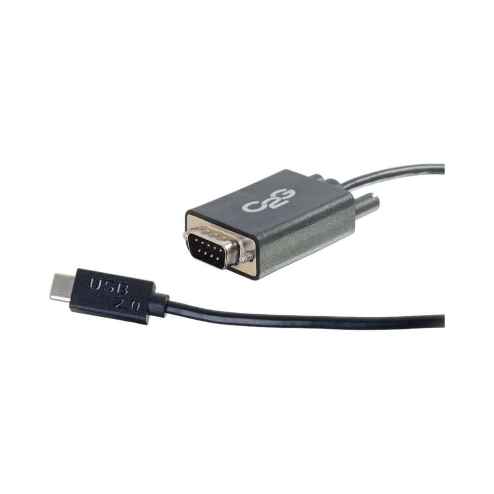 C2G 3ft (0.9m) USB 2.0 USB-C to DB9 Serial RS232 Adapter Cable — Being Shipped