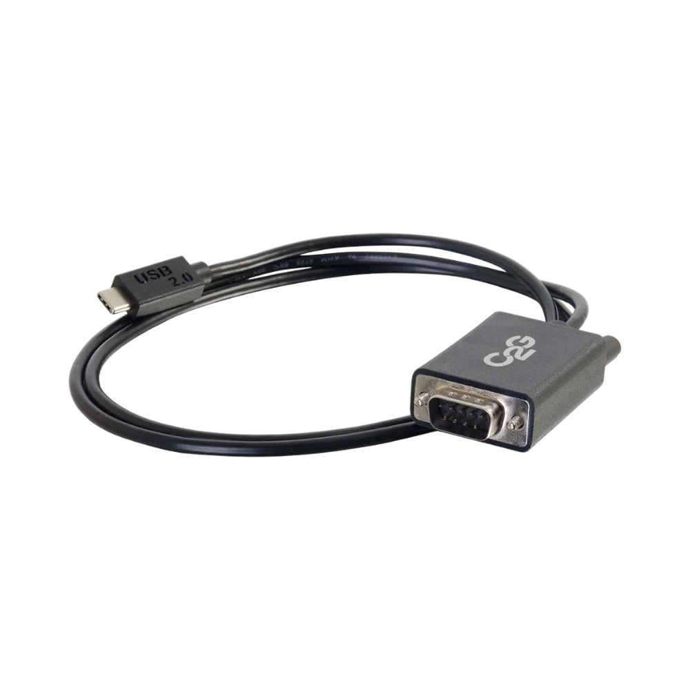 C2G 3ft (0.9m) USB 2.0 USB-C to DB9 Serial RS232 Adapter Cable — Being Shipped