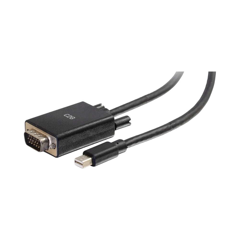 C2G 3ft (0.9m) Mini DisplayPort Male to VGA Male Active Adapter Cable, Black — Being Shipped