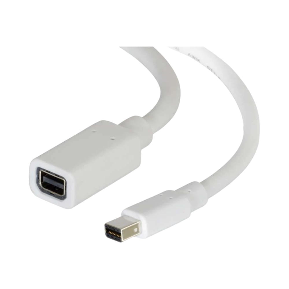 C2G 6ft (1.8m) Mini DisplayPort Extension Cable M/F, White — Being Shipped