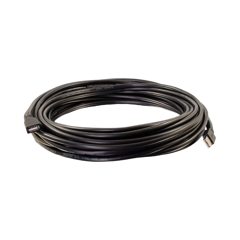 C2G 75ft (22.8m) USB-A Male to Female Active Extension Cable, Plenum, CMP-Rated — Being Shipped