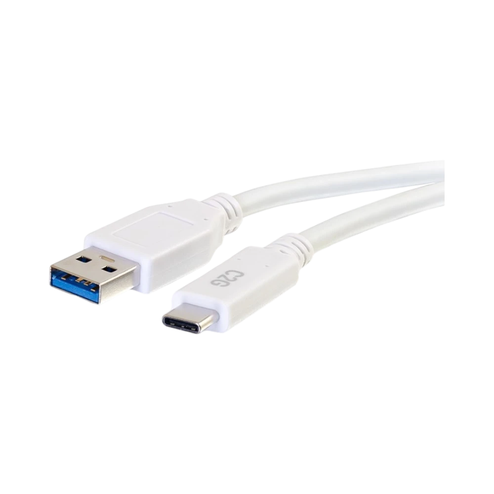 C2G 3ft (0.9m) USB-C to USB-A 3.2 Gen 1 (5Gbps) Cable M/M, White — Being Shipped