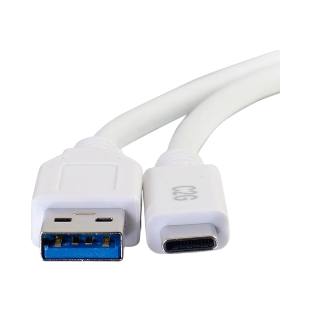 C2G 10ft (3m) USB-C to USB-A 3.2 Gen 1 (5Gbps) Cable M/M, White — Being Shipped