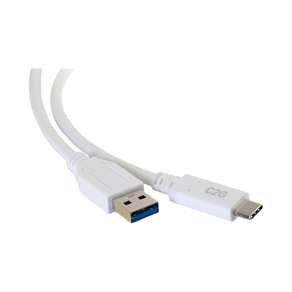 C2G 10ft (3m) USB-C to USB-A 3.2 Gen 1 (5Gbps) Cable M/M, White — Being Shipped