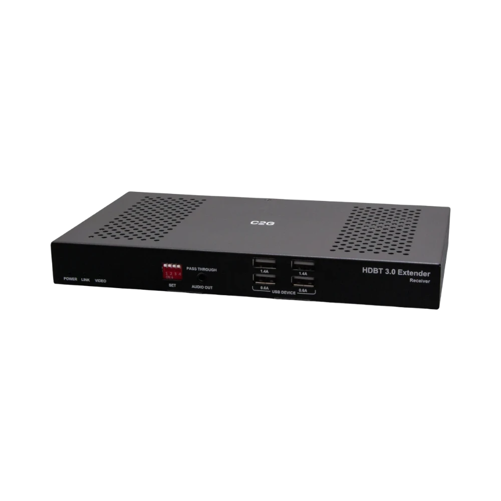 C2G HDMI HDBaseT + USB-B to A + RS232 Over Cat Extender Box TX to Box RX (18Gbps) 4K 60Hz up to 328ft — Being Shipped