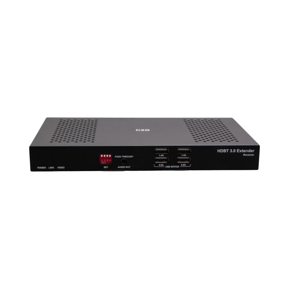 C2G HDMI HDBaseT + USB-B to A + RS232 Over Cat Extender Box TX to Box RX (18Gbps) 4K 60Hz up to 328ft — Being Shipped