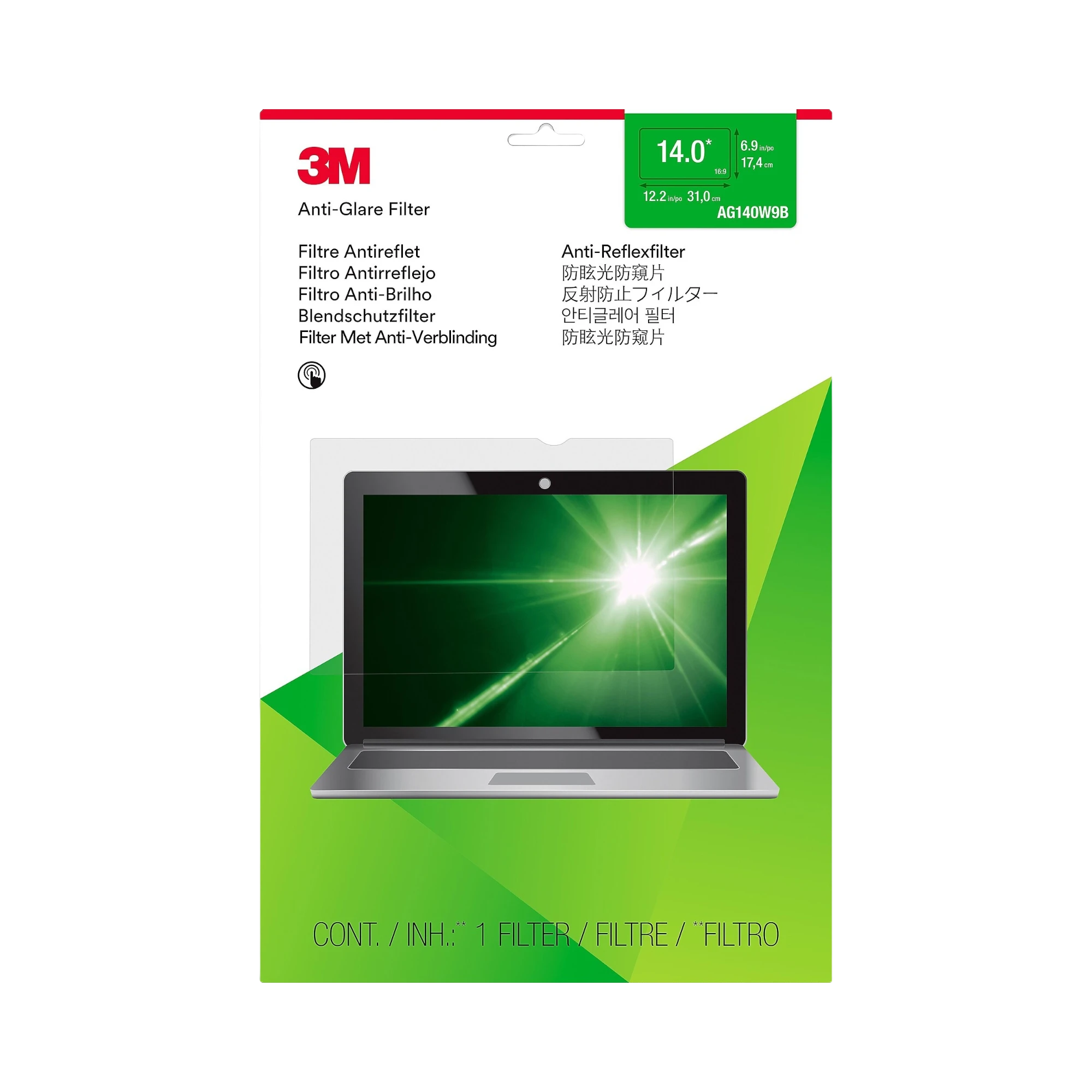 3M Anti-Glare Filter for 14" Widescreen Monitor — Being Shipped