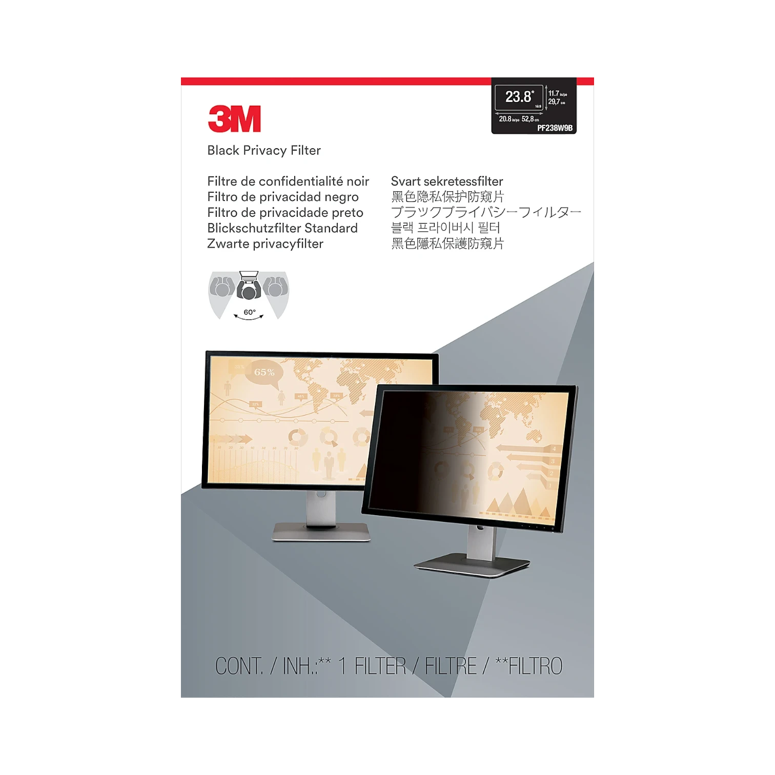 3M Privacy Filter for 23.8" Monitor — Being Shipped