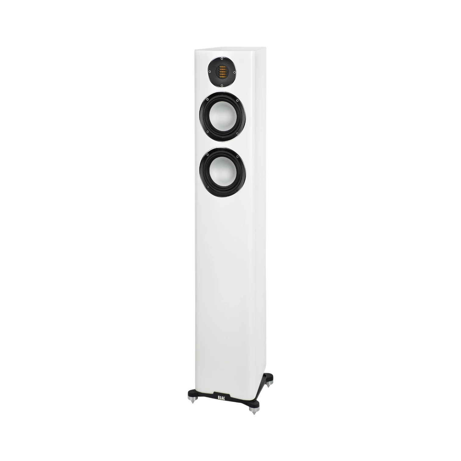 ELAC Carina FS247.4 Floorstanding Speaker (Satin White, Single) — Being Shipped