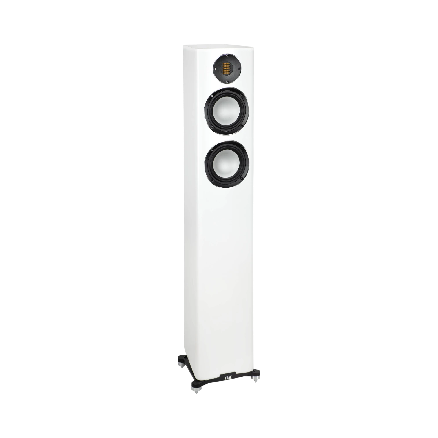 ELAC Carina FS247.4 Floorstanding Speaker (Satin White, Single) — Being Shipped