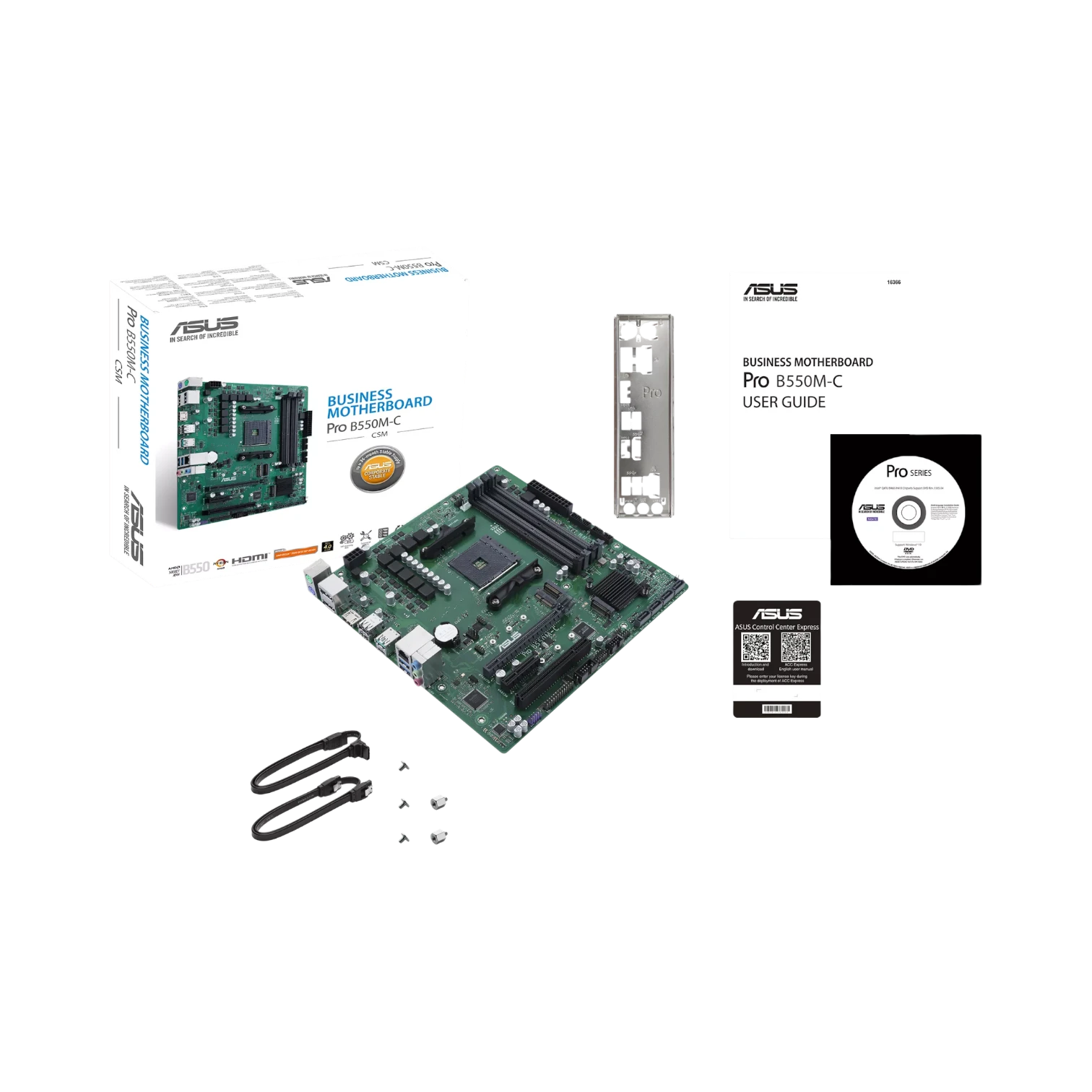 ASUS Pro B550M-C/CSM AM4 Micro-ATX Commercial Motherboard — Being Shipped