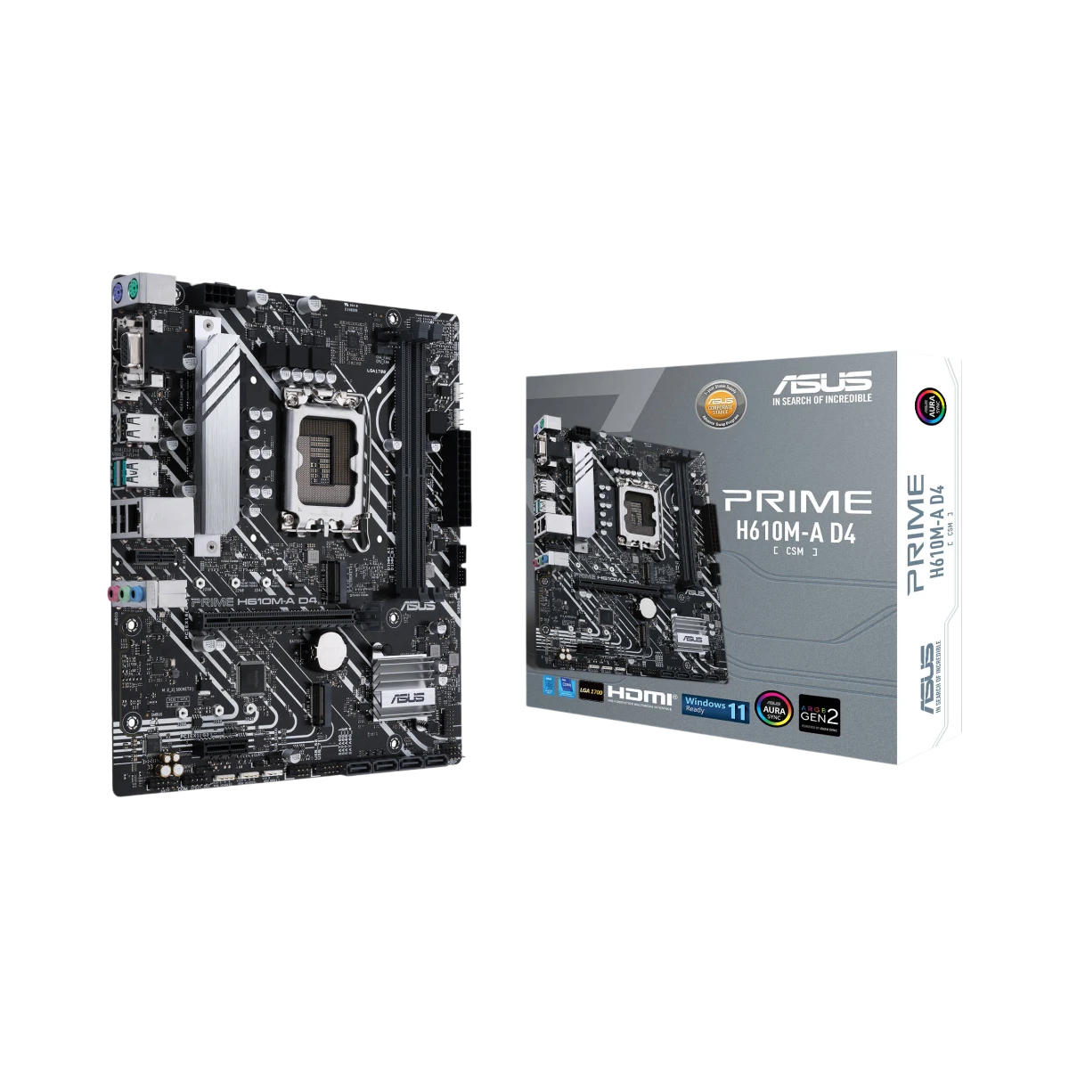 ASUS PRIME H610M-A D4 LGA 1700 Micro-ATX Motherboard — Being Shipped