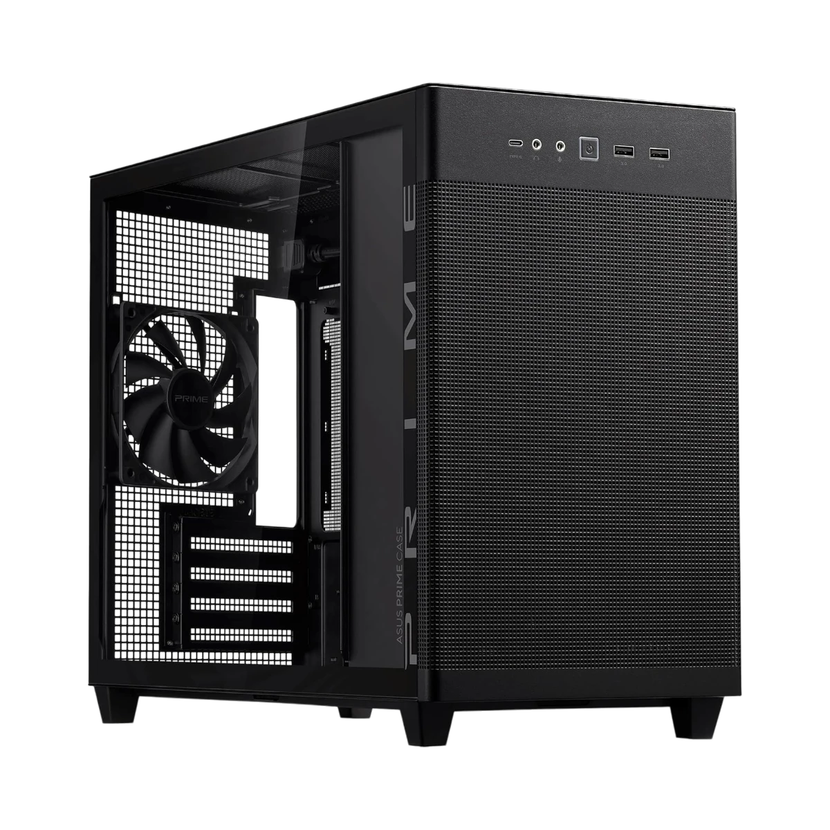 ASUS Prime AP201 Micro-ATX Case (Black, Tempered Glass) — Being Shipped