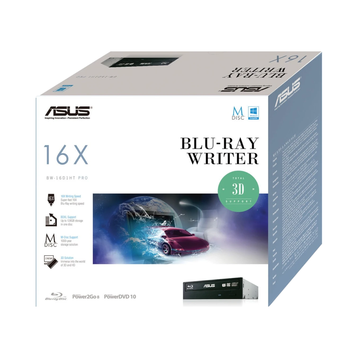 ASUS BW-16D1HT 16X Blu-ray Writer with M-DISC Support — Being Shipped