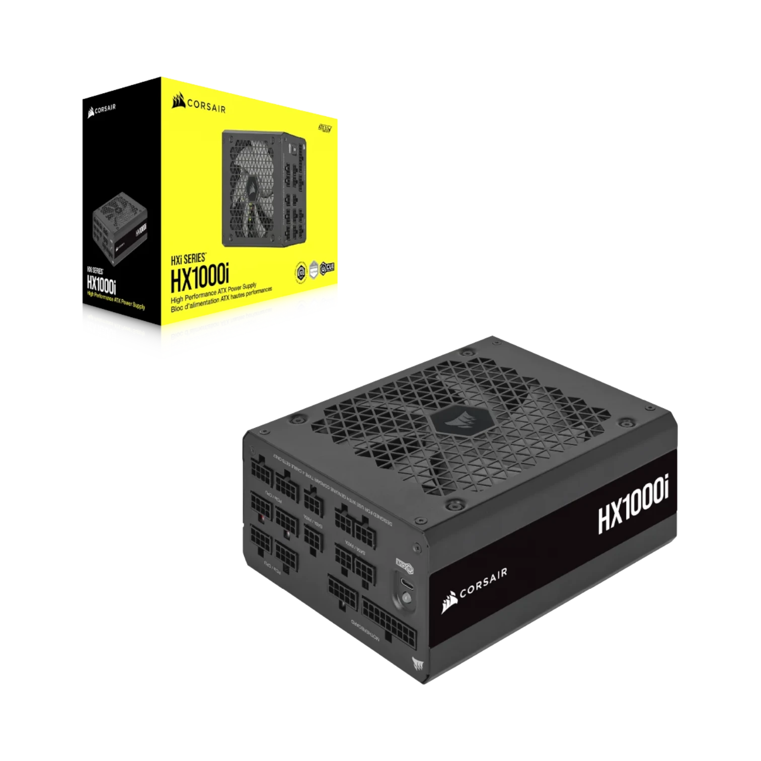 Corsair HX1000i 1000W 80 Plus Platinum Modular ATX Power Supply (Black) — Being Shipped