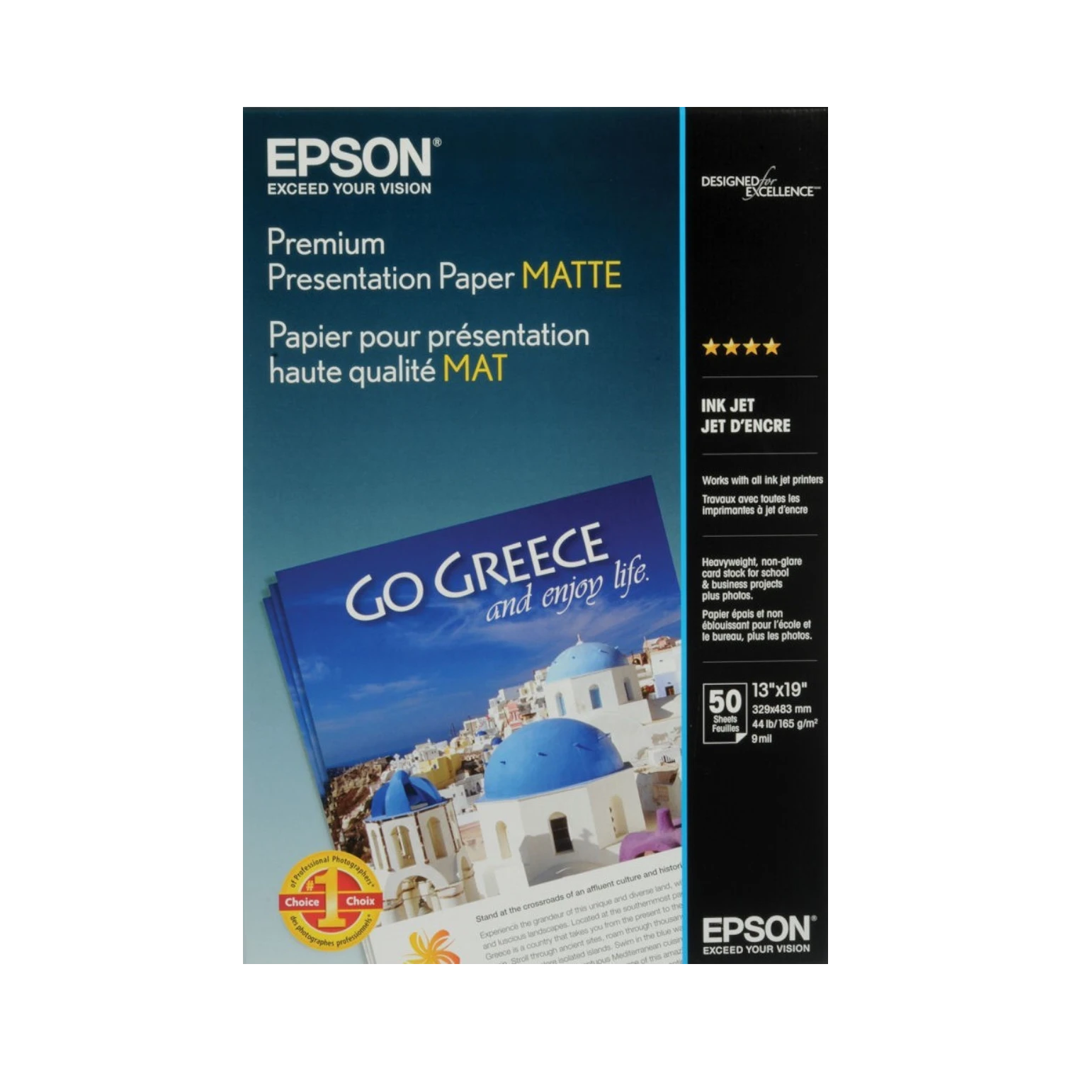 Epson Premium Presentation Paper Matte (13 x 19", 50 Sheets) — Being Shipped