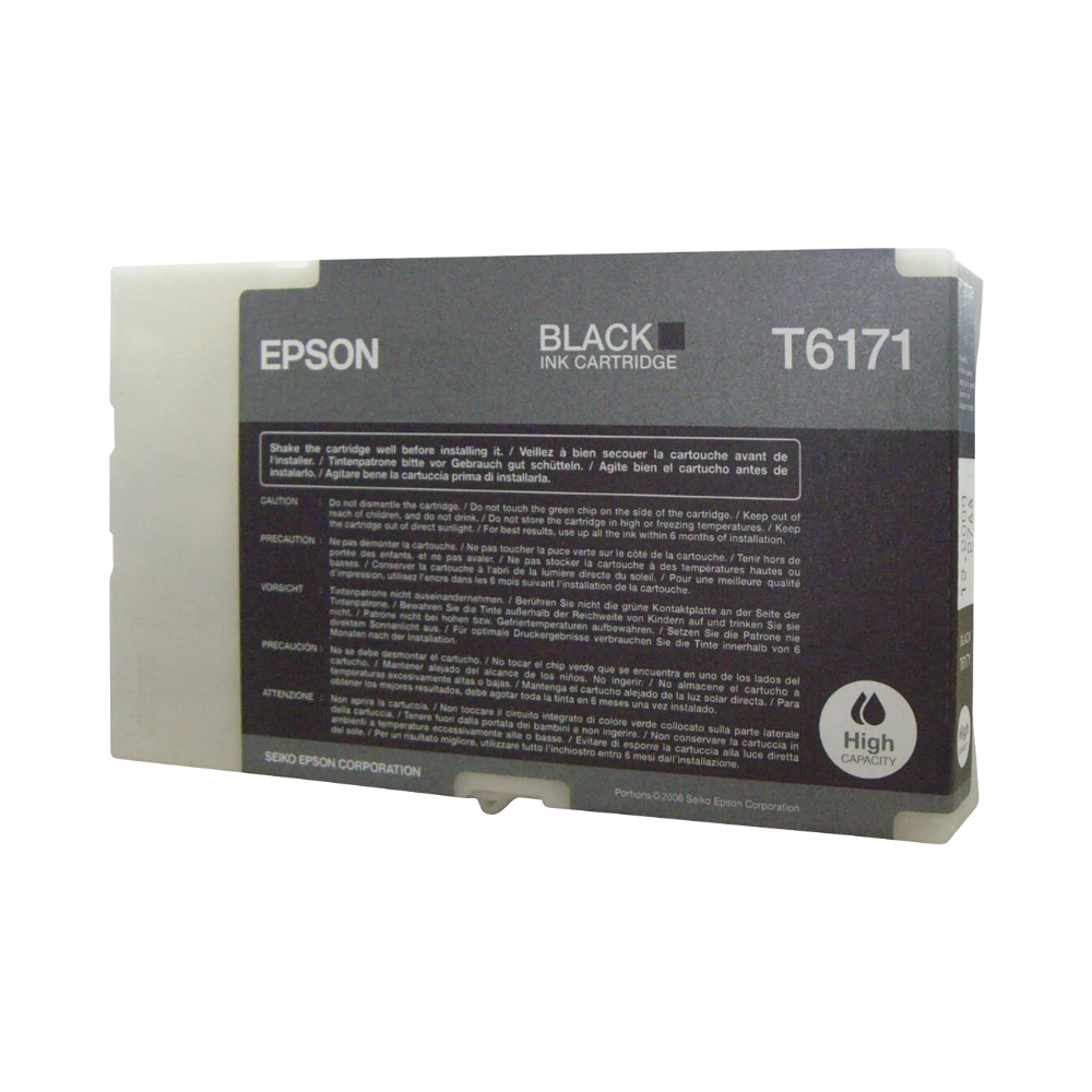 Epson High Yield Black Ink Cartridge for B-500DN/B-510DN Printers — Being Shipped