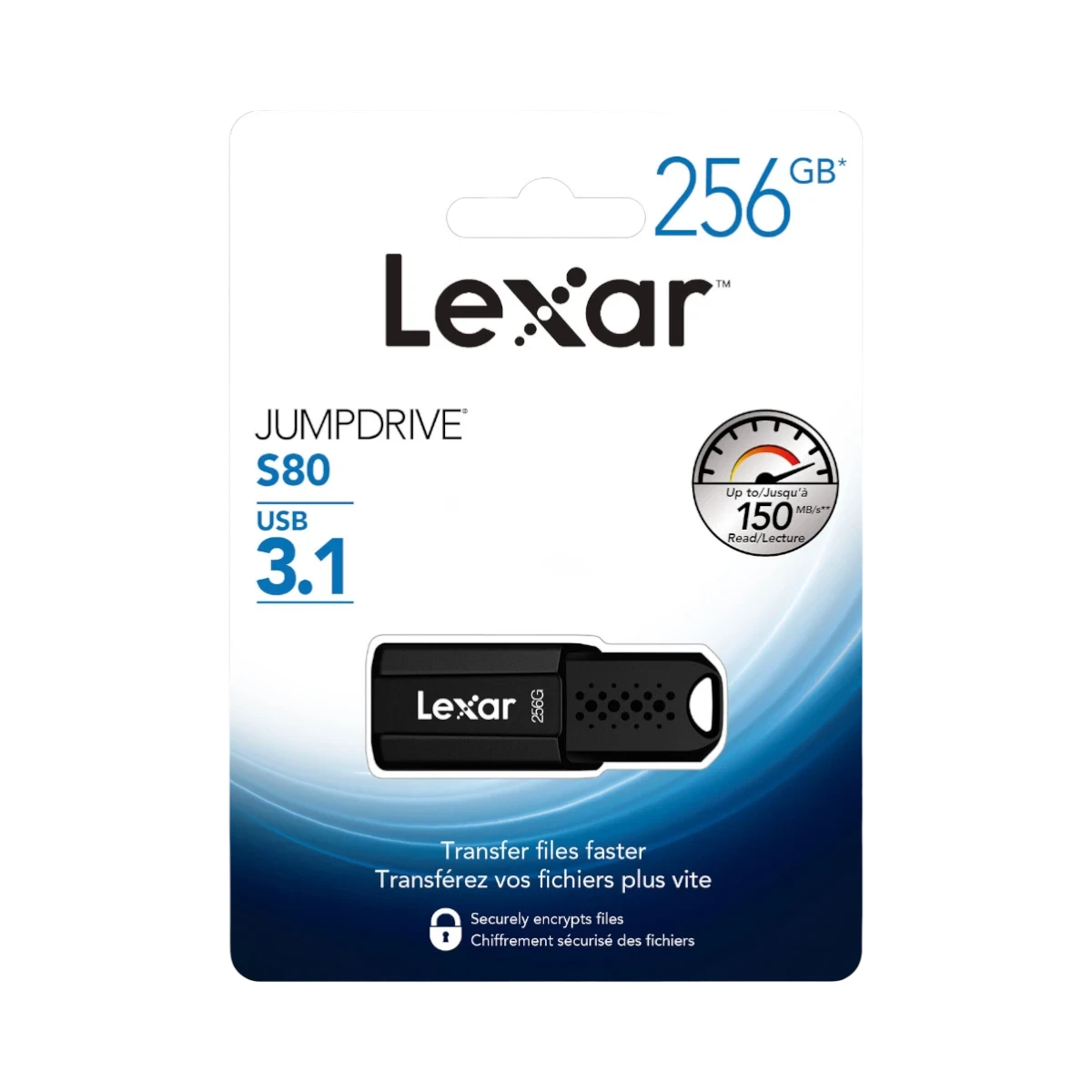 Lexar JumpDrive S80 256GB USB 3.2 Gen 1 USB-A Flash Drive — Being Shipped