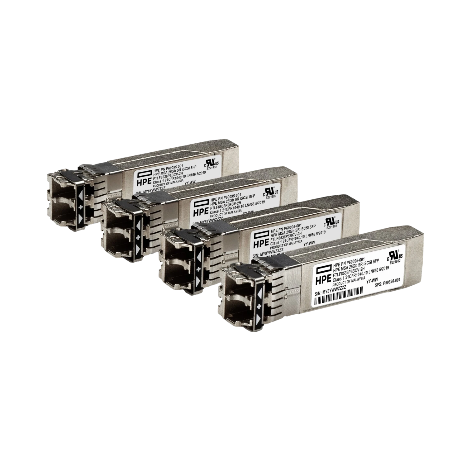 HPE MSA 25Gb SFP28 Short Range iSCSI Transceiver (4‑Pack) — Being Shipped