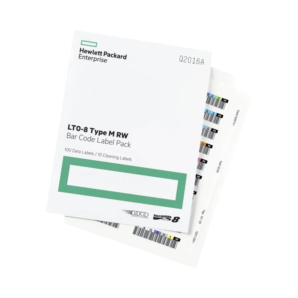 HPE LTO-8 Ultrium RW Barcode Label Pack (110-Pack) — Being Shipped