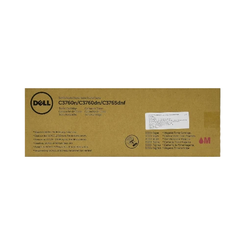 Dell Magenta Toner 3000 Pages Standard Yield for C3760n/dn/3765dnf Printers — Being Shipped