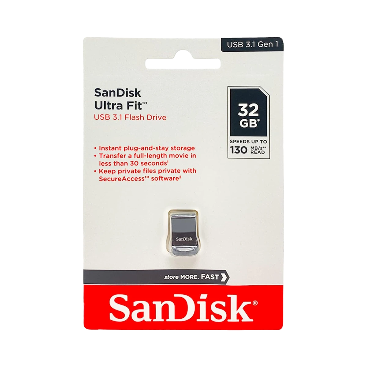 SanDisk Ultra Fit 32GB USB 3.1 Type-A Flash Drive — Being Shipped