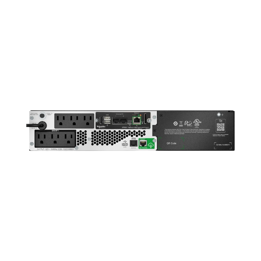 APC Smart-UPS, Line Interactive, 1000VA, Lithium-ion, Rack/Tower, 2U, 120V, 6x NEMA 5-15R outlets, SmartConnect Port+Network Card, Short Depth, AVR — Being Shipped